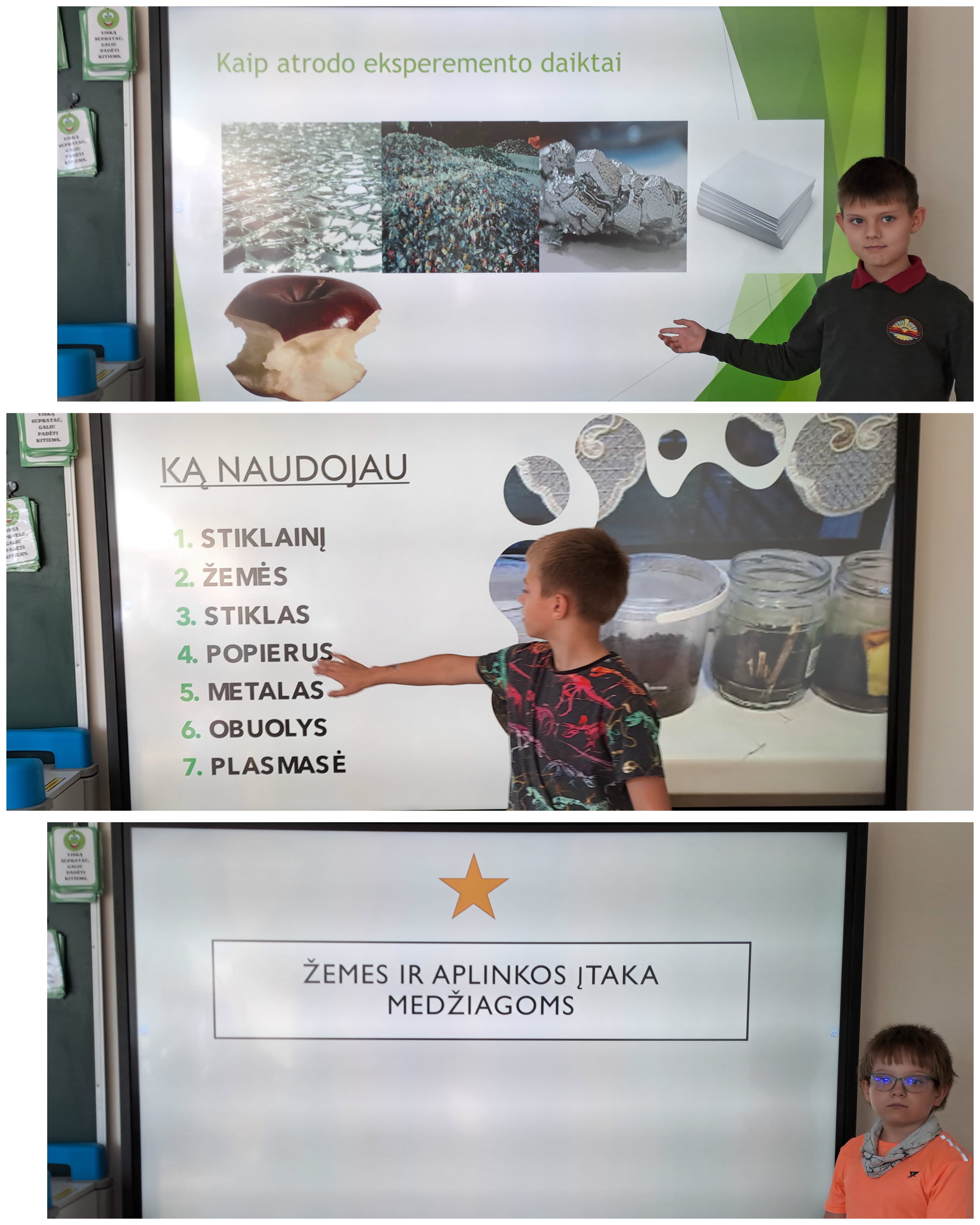 Paskaita apie šiukšlių rūšiavimą