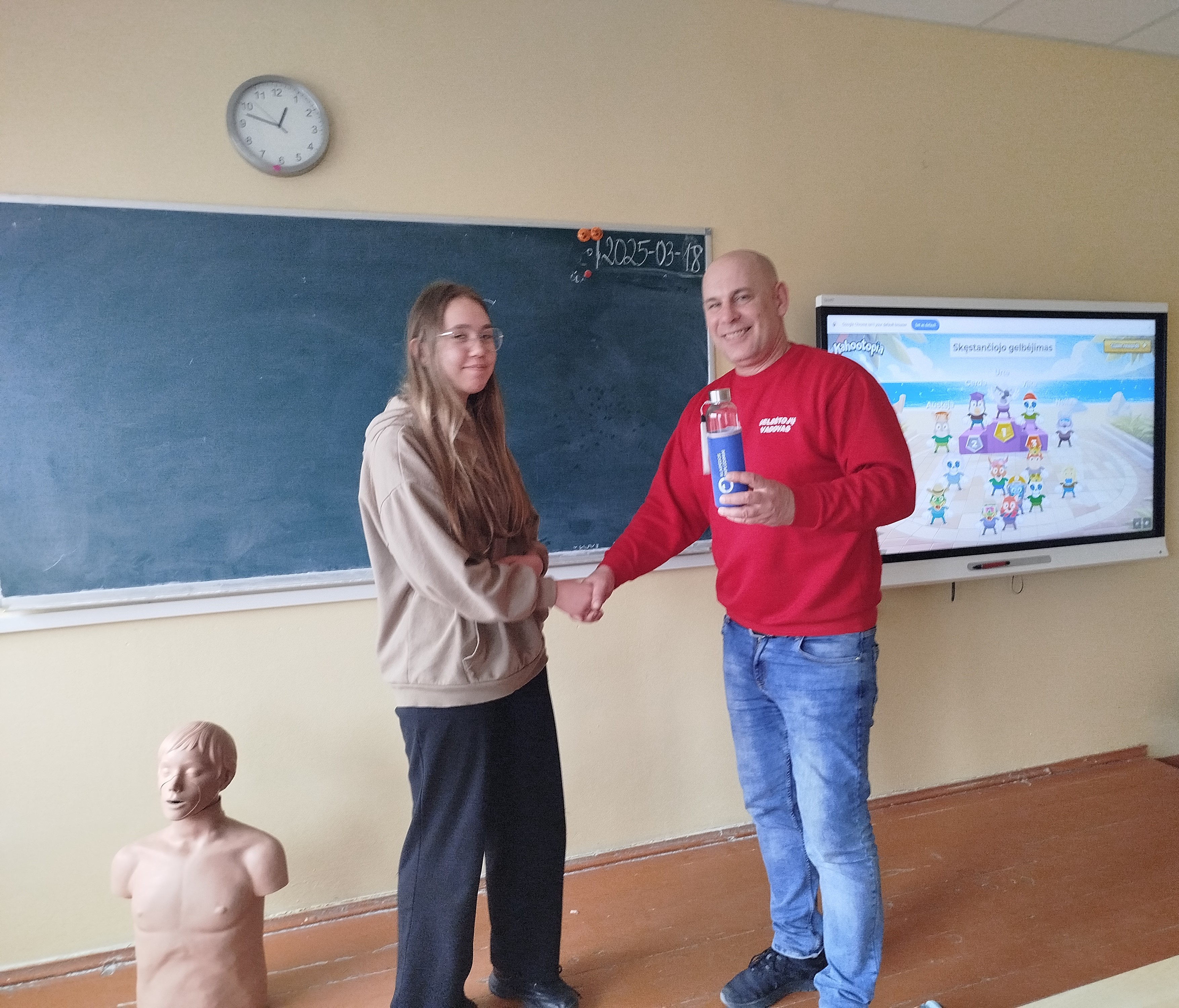 Susitikimas su gelbėtojų vadovu