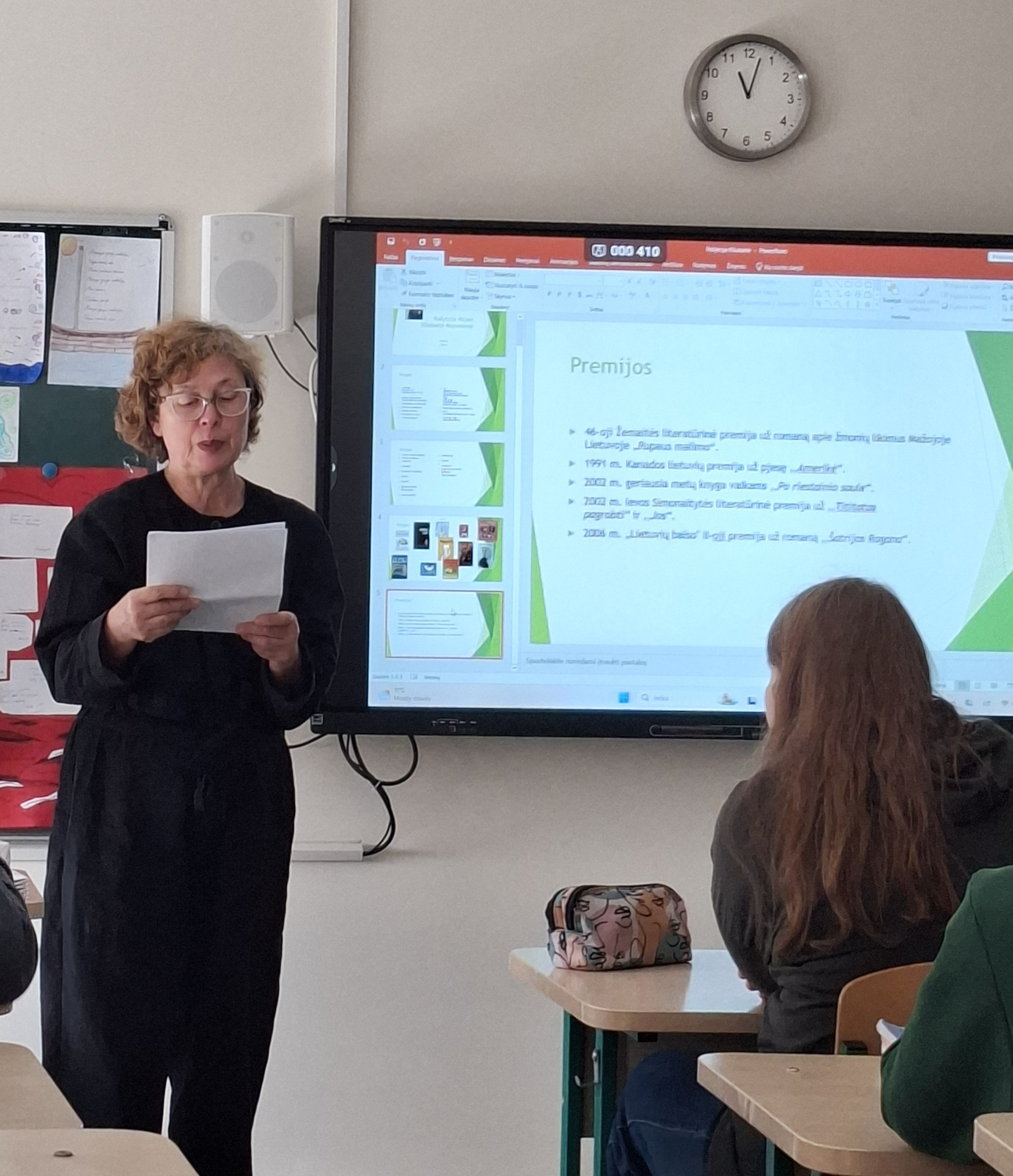 Edukacija su rašytoja Nijole Kliukaite – Kepeniene